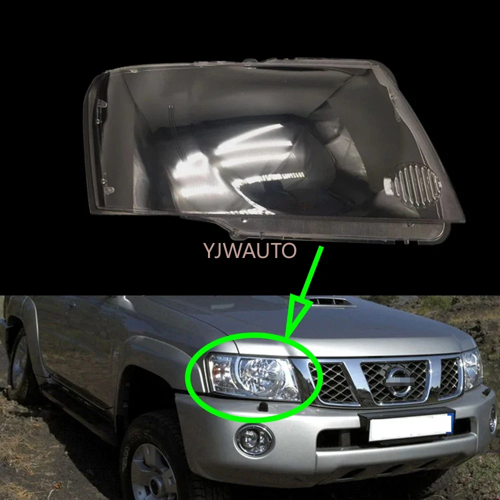 

For Nissan Patrol 2004~2011 Headlight Cover Car Headlamp Lens Glass Replacement Auto Shell