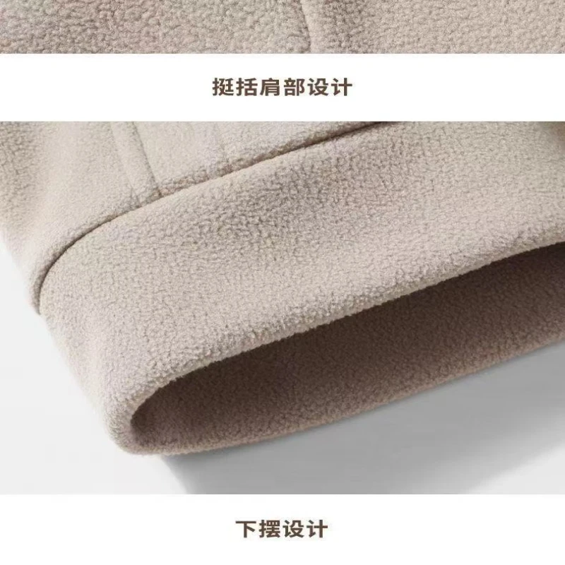 2026 Herbst/Winter Neue Hochwertige Polar-Lammfelljacke für Herren, Business- und Freizeitjacke, winddicht und warm. – Detail 6