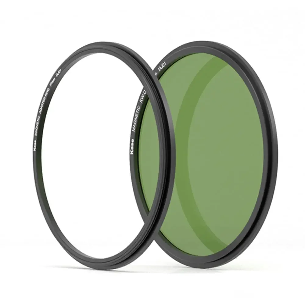 Kase Wolverine Magnetic CPL Circular Polarizer Lens Filter, Quick Installation, Tempered Optical Glass 49mm-77mm 82mm 95mm 112mm