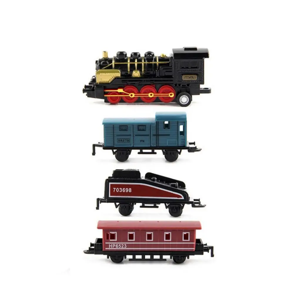 

Diecast 1:60 Retro Steam Train Model Miniature Inertia Pull Back Model Train Alloy Headstock Pull-back Simulation Train