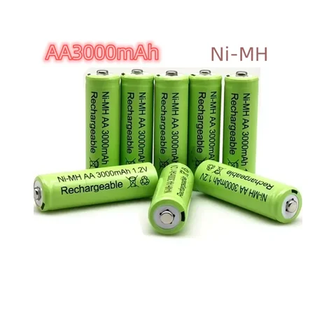AA 3000mAh NiMH 1.2V Rechargeable Batteries  Battery Garden Solar Lamp LED Flashlight Lantern Lamp Torch  control battery