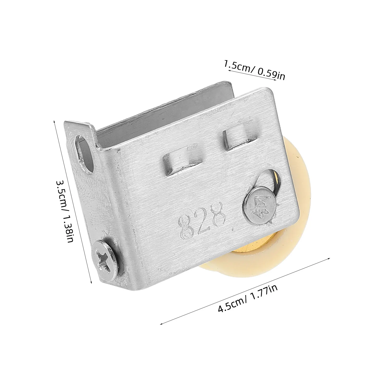 Adjustable Stainless Steel Sliding Door Pulley Roller for Heavy Duty Window Cabinet Tracks Quiet Wear Resistant Door Guide Wheel