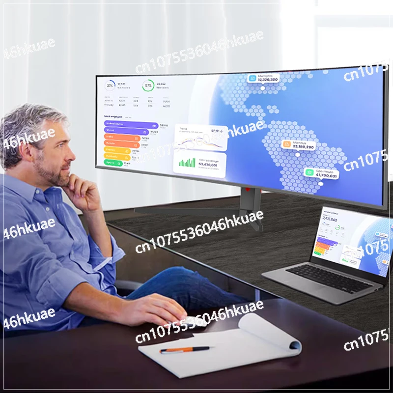 IPS Panel 4K UHD 240Hz HDR RGB Light Emitting Diode Display 49-Inch 32:9 IPS VA Panel, Curved Gaming Monitor VA