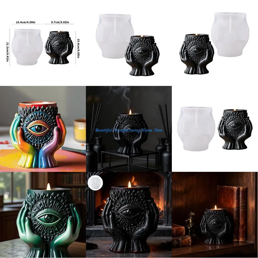 

E56A Прочная силиконовая форма для орнамента, контейнеры для глаз ручной работы из смолы, формы, идеально подходящие для изделий