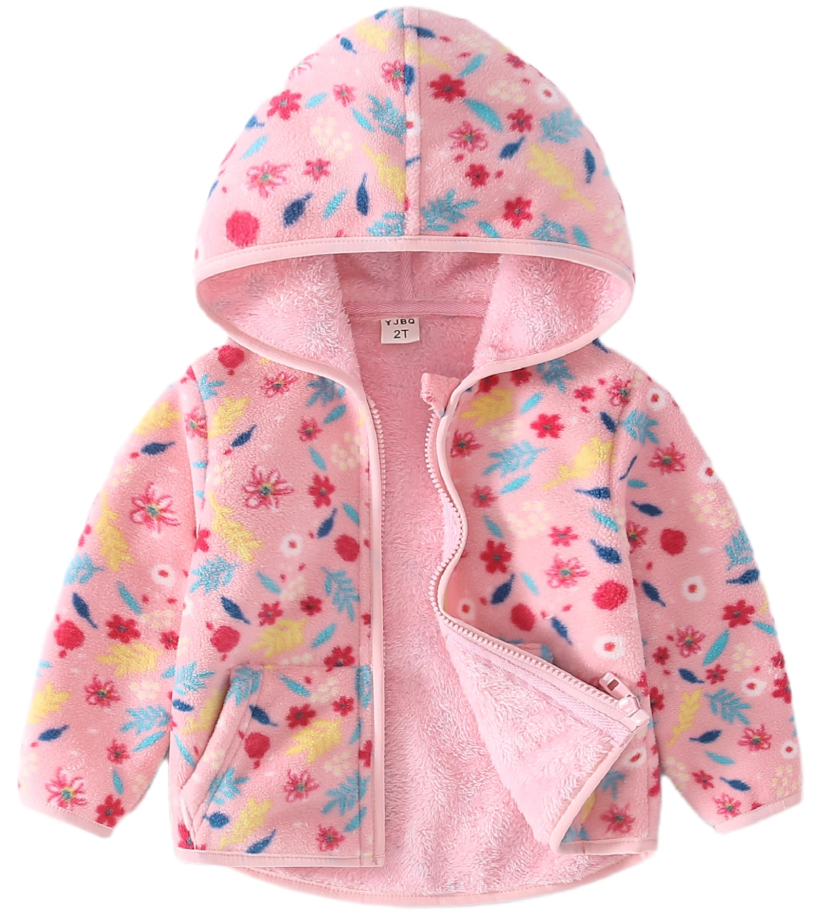 

2023 New Toddler Fleece Jacket with hood Kids Boys Girls Baby Coat For Fall Winter Spring Thick Warm Outerwear 1 - 6 Years…