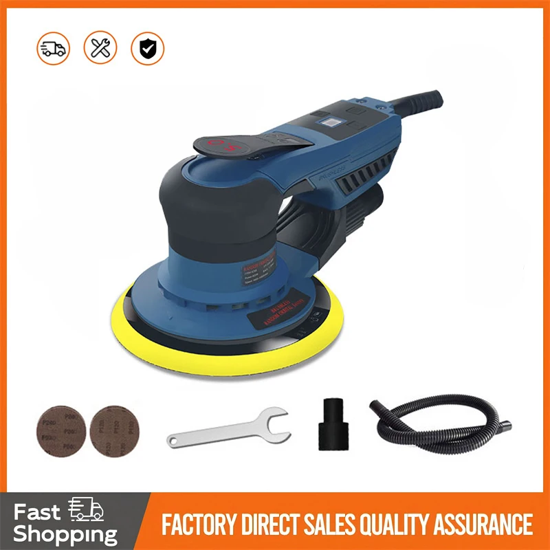 New Orbital Sander Brushless Car Polisher Variable Speed ​​Polisher DA 6 Inch 5mm Orbital Double Action Car Polisher Sander