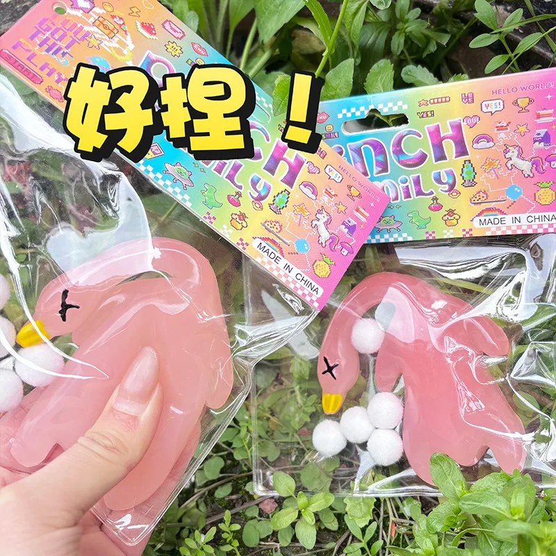 1/5 stücke Neue Taba Squishy Ideen Neuheit Lustige Sonnenlicht Farbwechsel Braten Ente Lebensmittel Spielzeug Mini Braten Ente Zappeln Spielzeug kinder Geschenke