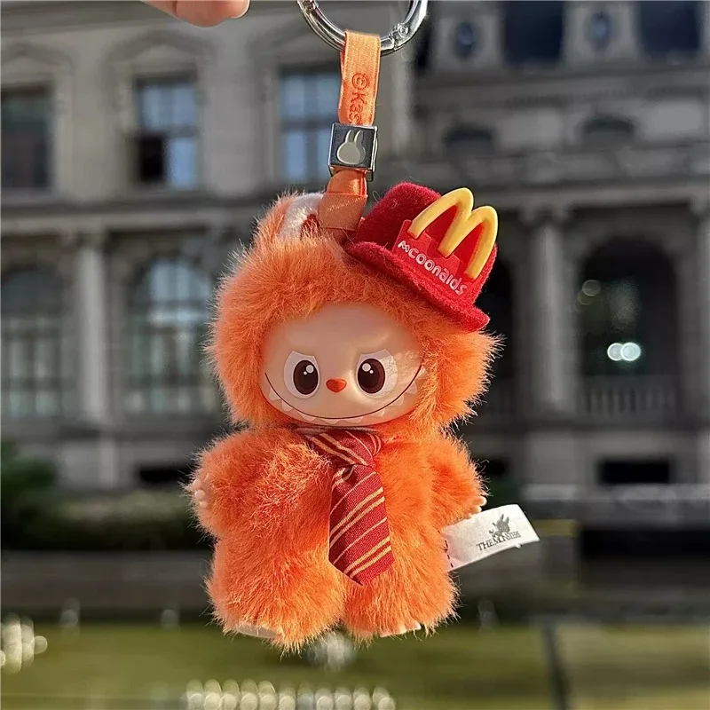 For labubu 4.0 The Monsters Pin Love Series Fast Food M Hat Workwear Outfit Clothes Cartoon Working Fries Clothing Accessories