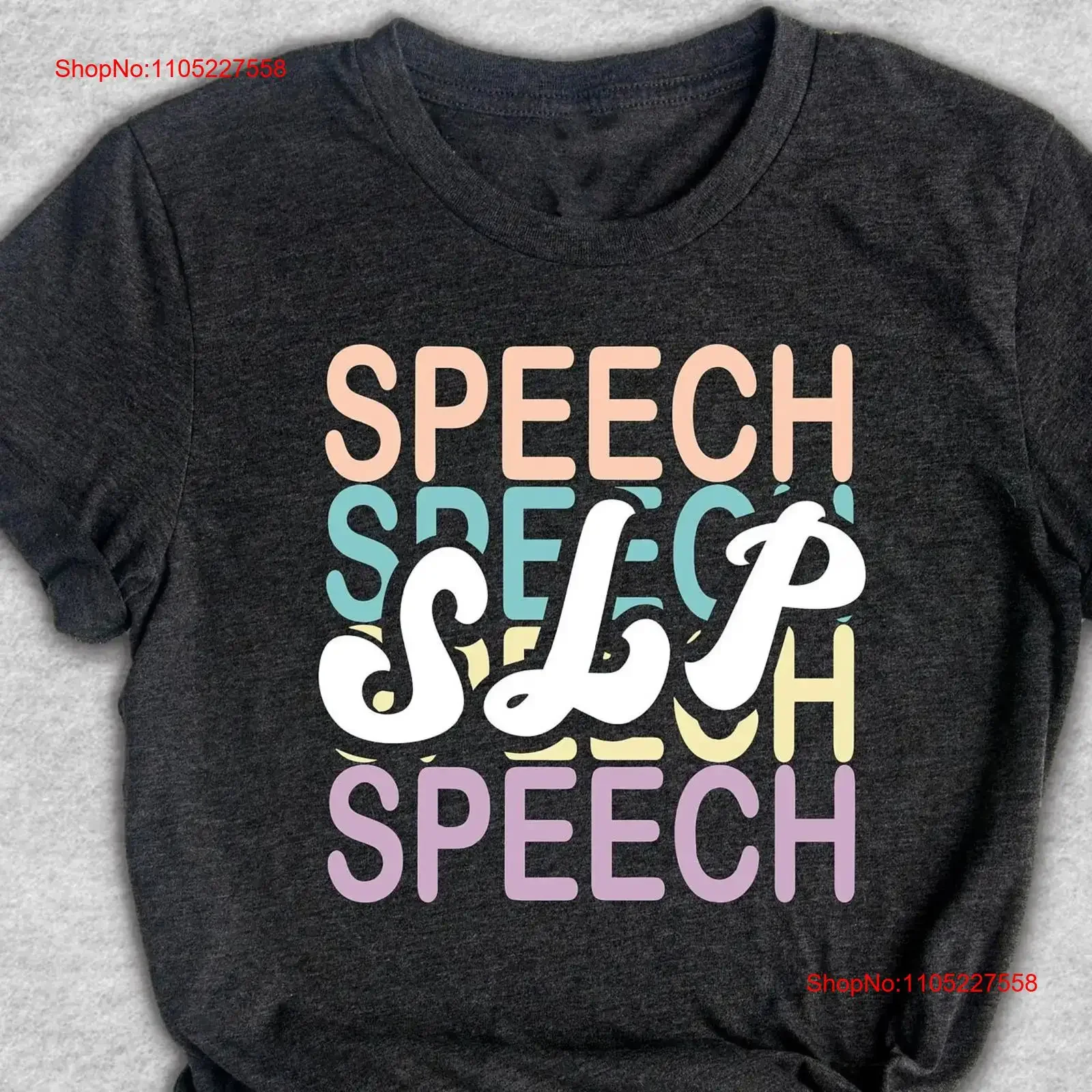 Speech Therapy T Shirt Funny TherapisT Language Pathologist SLP vintage Washed designer clothes Slightly Breathable streetwear