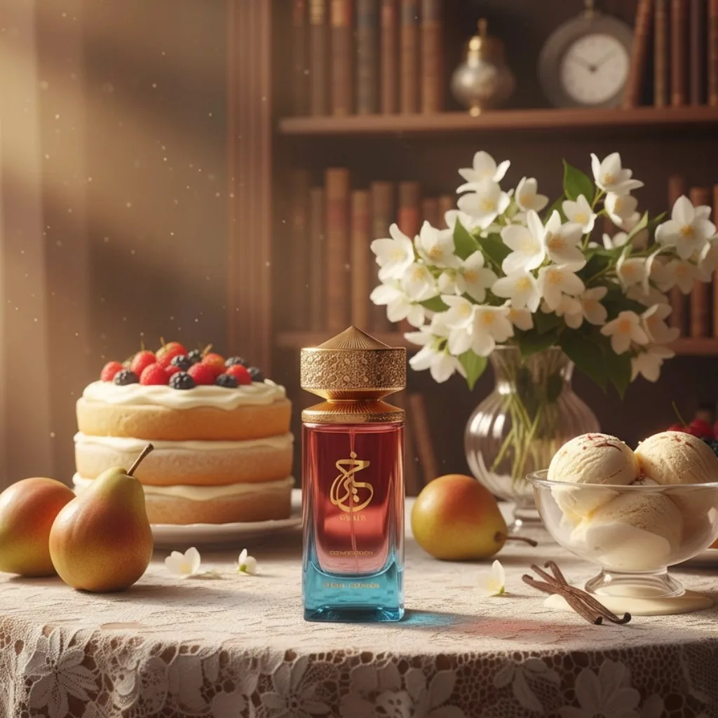 باريس كورنر كير كونفيكشن EDP 3.4 أونصة سائلة، عطر يومي حلو للجنسين، كريمة الكمثرى والياسمين المخفوقة، ملابس يومية