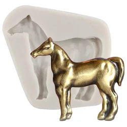 Horse Silicone Molds Animals Fondant Cupcake Topper Cake Decorating Tools Cookie Baking Candy Clay Chocolate Gumpaste Moulds