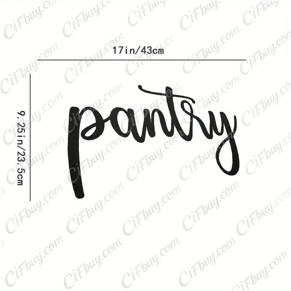 CIFBUY Vintage Pantry Metal Wall Sign Silhouette Hanging Decoration For Home Kitchen Farmhouse Rustic Decor Gift Ornament