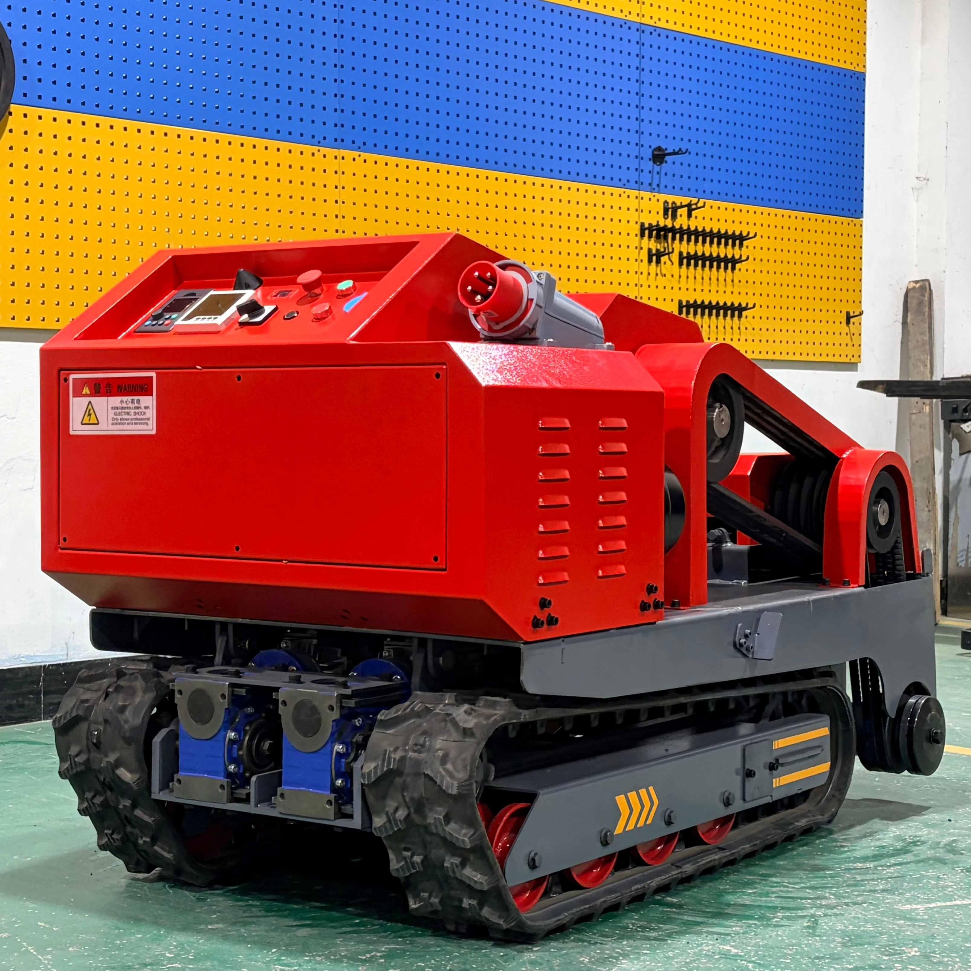 Industrial Concrete Saw Cutting Machine for 380V 22KW Brushless Motor with 500MM Cutting Depth Remote Track Control for