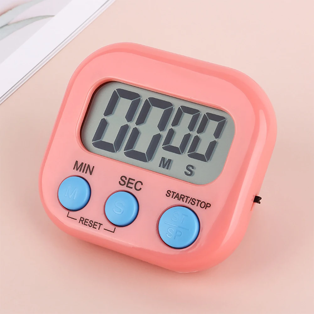 Magnetic LCD Digital Countdown Baking Cooking Timer Alarm Clock Home Kitchen Accessories Dormitory Learning Reminder Timer Gift