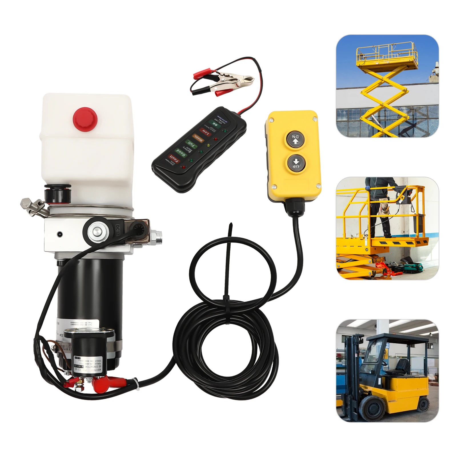 Pompa Hidraulik Pompa Trailer Dump 12V, Unit Tenaga Hidraulik Listrik, Pompa Hidraulik untuk Dump Trailer dan Sistem DIY