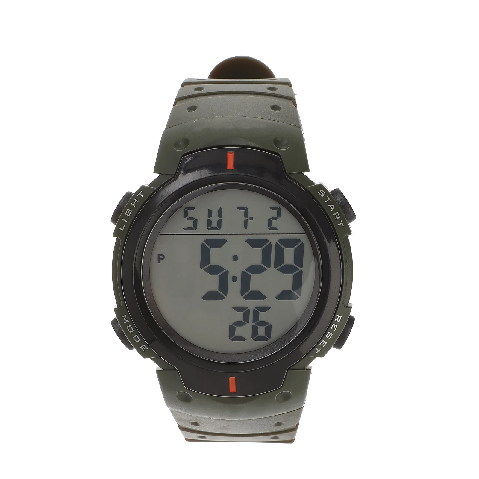 

1Pcs Waterproof Electronic Watch Dark Green Multi-Function Sports Wristwatch Luminous Design Casual Time Display for Man