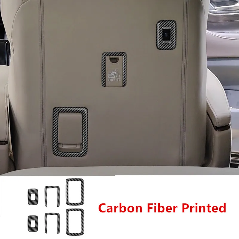 For Toyota Alphard / Vellfire 40 Series 2024 Premium Version Second-row Seat Buttons Frame Sticker Cover Trim