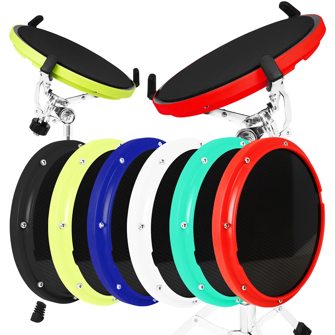 10 Inch Carbon Fiber Piano Paint Superior Quality Silent Professional Rubber Practice Dumb Drum Pad