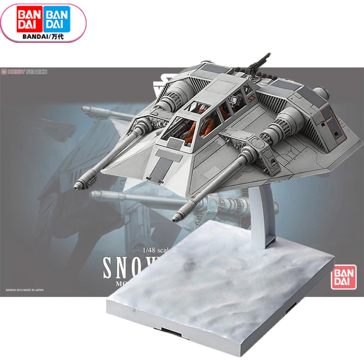 BANDAI в наличии Оригинальные Звездные войны Snowspeeder T-47 1/48 сборные Аниме фигурки модели игрушки