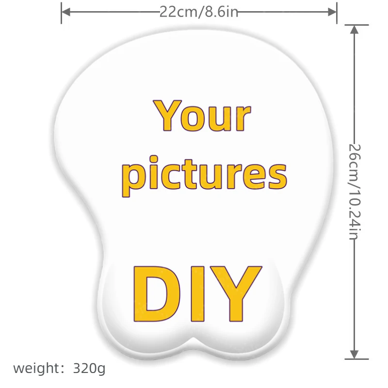 High End Customizable Blister Packaging 3d Mouse Pad Customizable Small Raised Game Anime Silicone Wrist Desk Mat