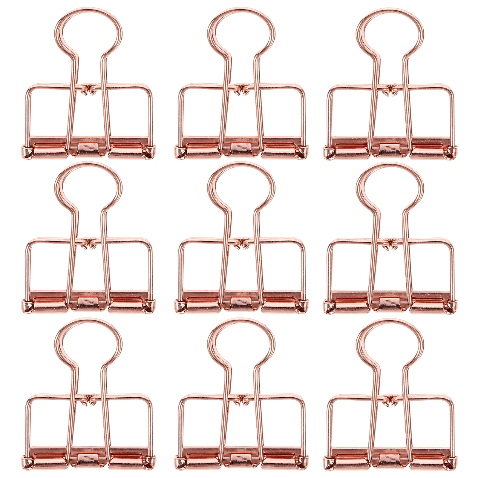 

10 Pcs Hollow Dovetail Clip Thick Binder Clips Document Office Paper Holder Supplies