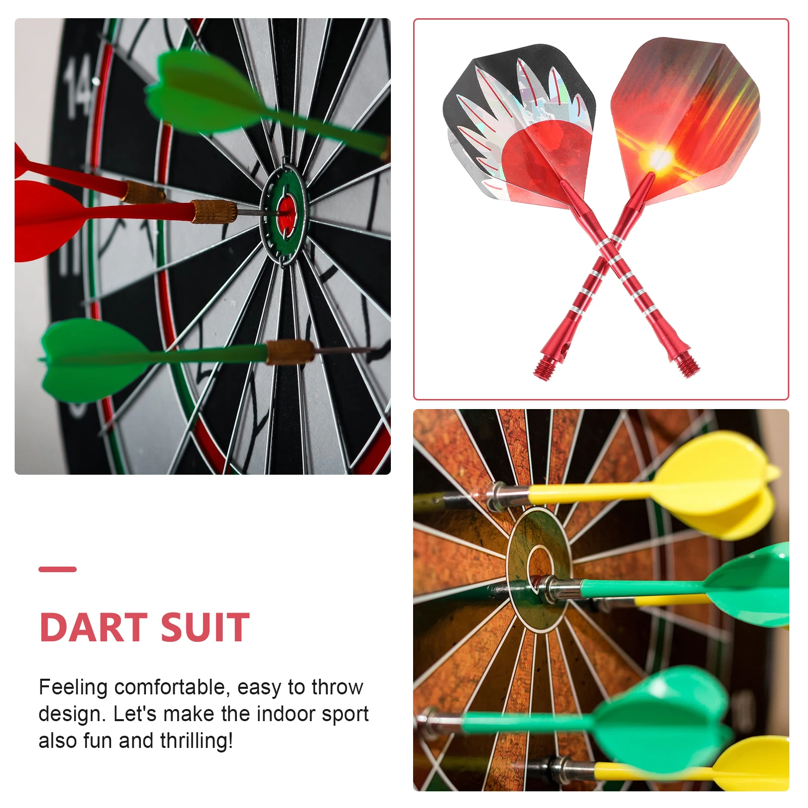 

Professional Aluminum Alloy Dart Set with Non-slip Shaft Accessories Tip Throwing Toy