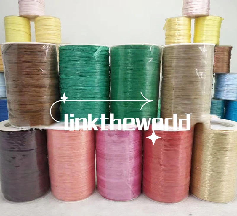 

40g / 92M / Ball Lafite Yarn Threads for Crochet Bag Hat DIY Hand Knitting Rope Straw Cap HandBag Shoes Cord Raffia