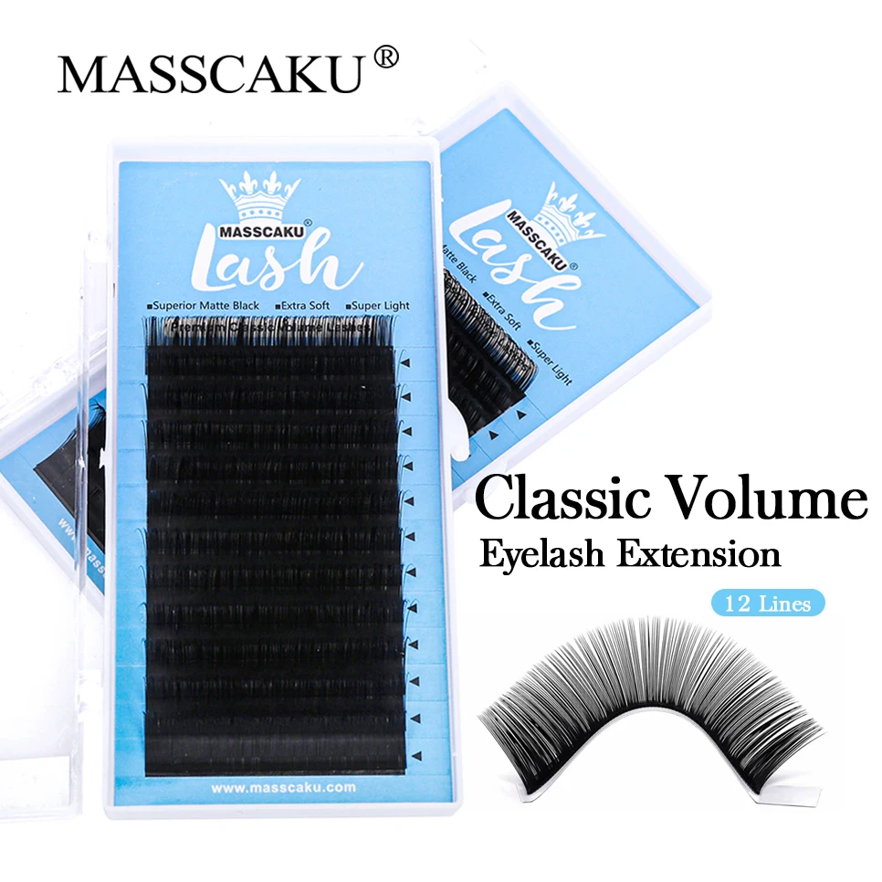 

Wholesale Individual Faux Mink Eyelash Extension Professional Classic Volume Lash Tray Mixed Length Lashes for All Occasions