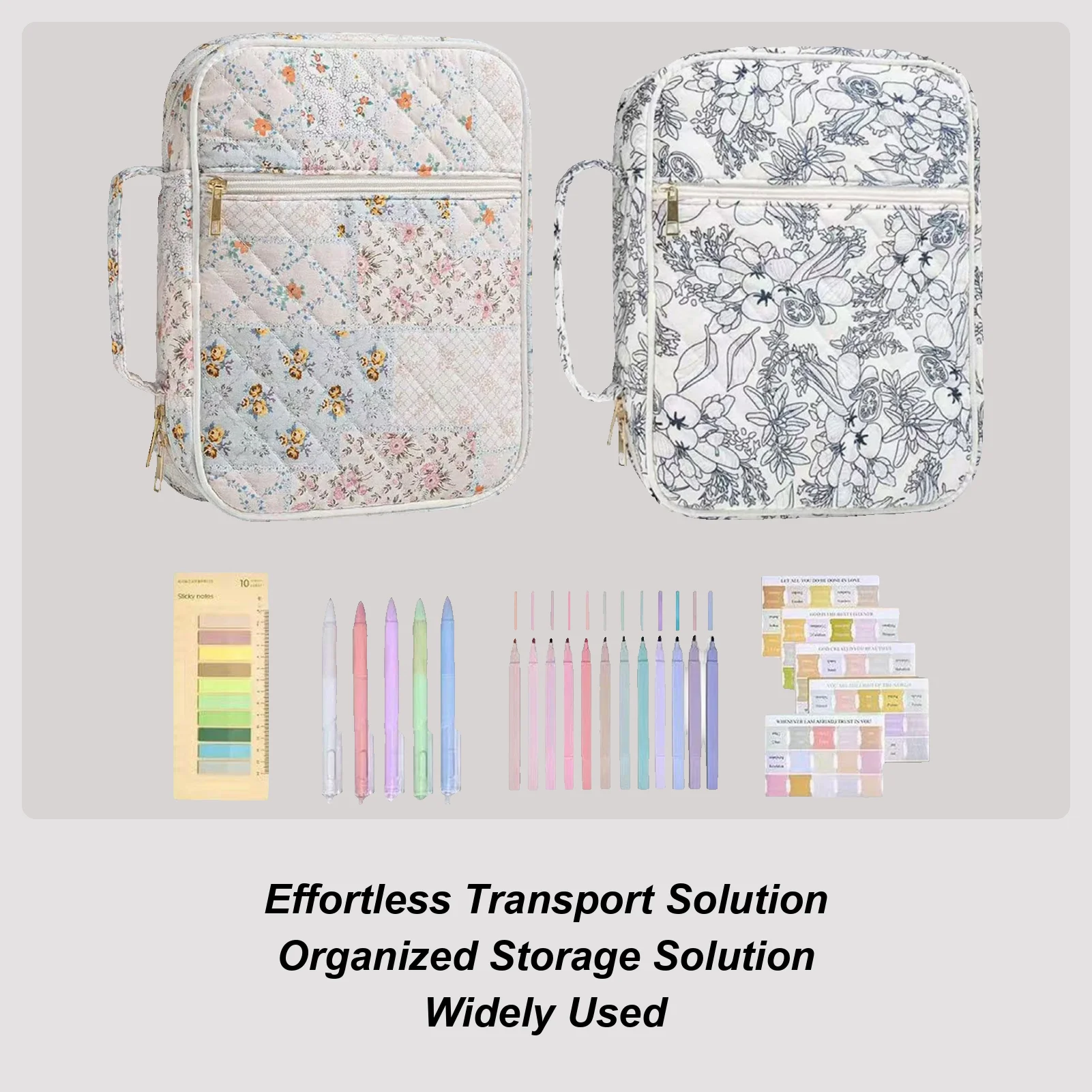 

Набор для изучения Библии для женщин: чехол для учебных принадлежностей с маркерами, ручками, закладками и этикетками.