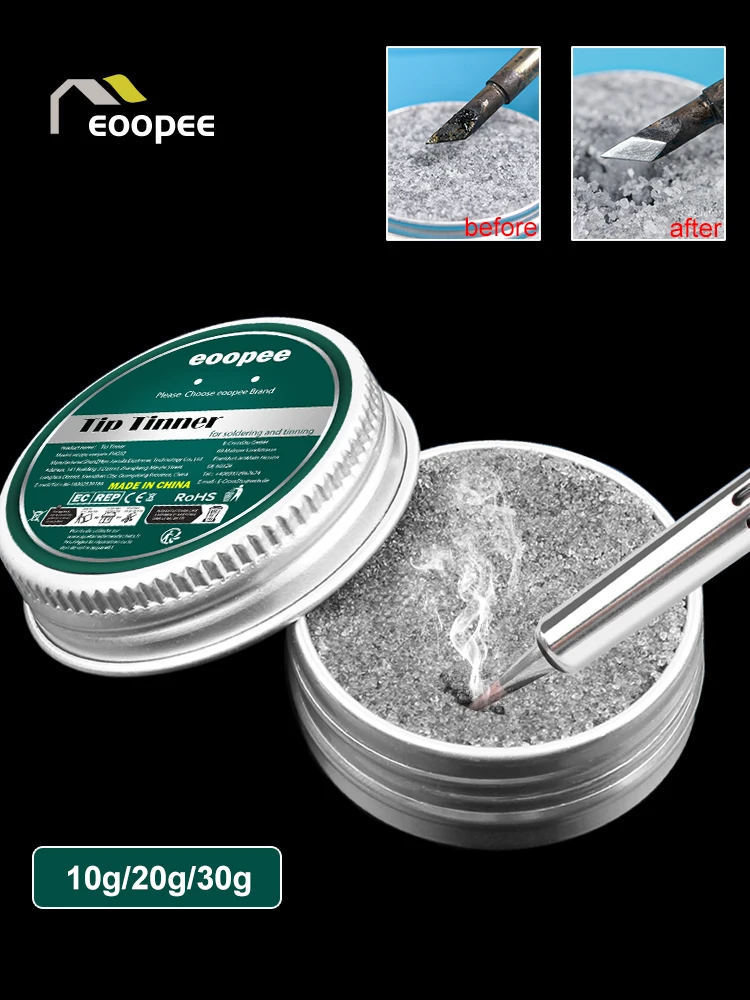 Eoopee pointe de fer à souder rafraîchisseur antiadhésif étain crème à souder pâte propre oxyde soudure fer pointe rafraîchir pointe Tinner activateur