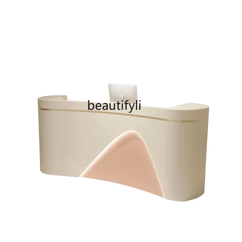 

13Light luxury high sense, special checkout page for beauty salons, manicure women's clothing store company, reception