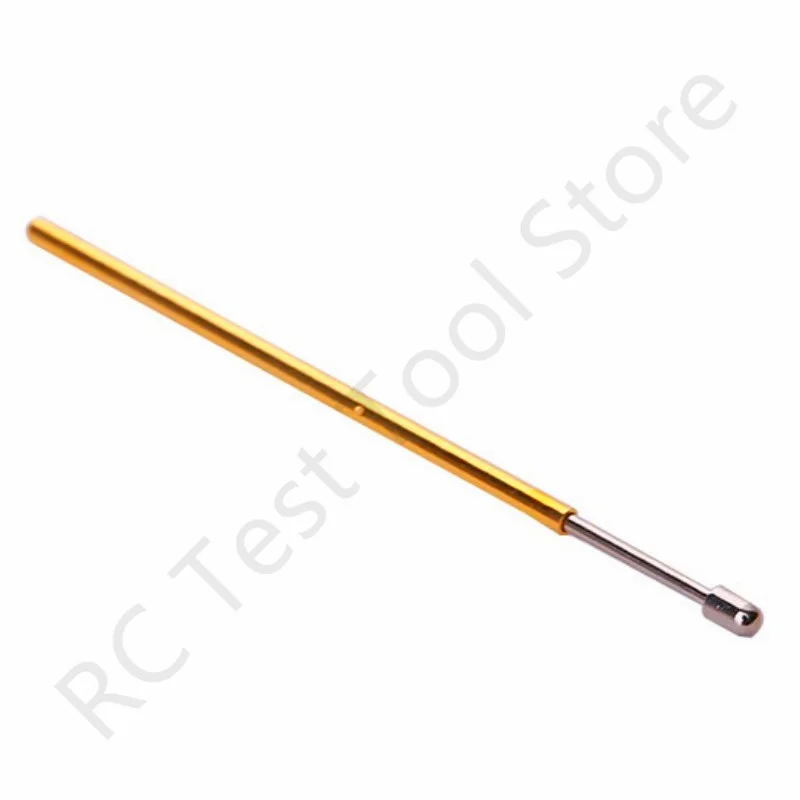 Phosphorus Copper Round Head Spring Test Probe PL75-D2 Length 33.35mm Diameter 1.3mm Nickel Plated Round Head Probe for Testing