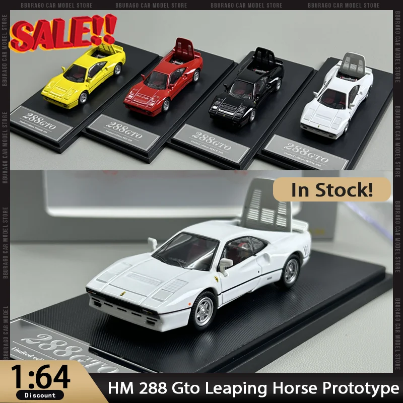 

New In Stock Hm 1:64 288 Gto Leaping Horse Prototype Alloy Miniature Diecast 288 Gto Ornaments Custom Toys Kids Gift