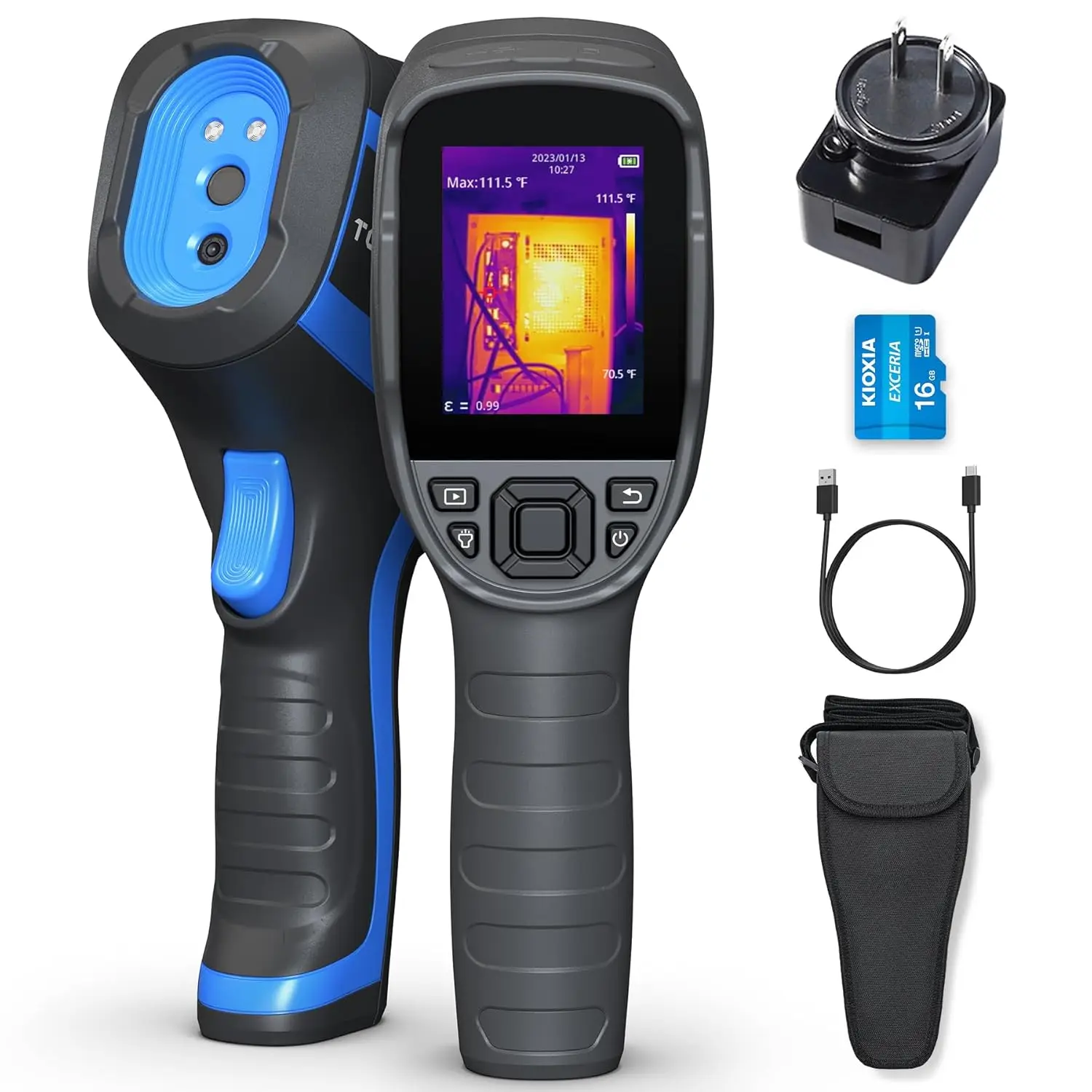 TC005 256 x 192 IR High Resolution Dual-Camera Thermal Imaging Camera with 12-Hour Battery Life and 2MP Visual Light