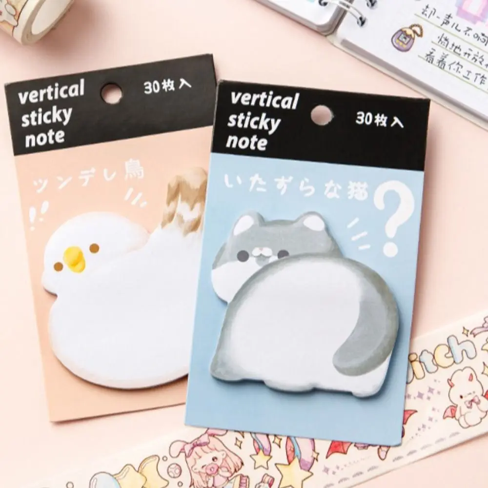 Bookmarks Posted Memo Pad Cartoon Animal Sticky Notes Ins Kawaii Notepad Office