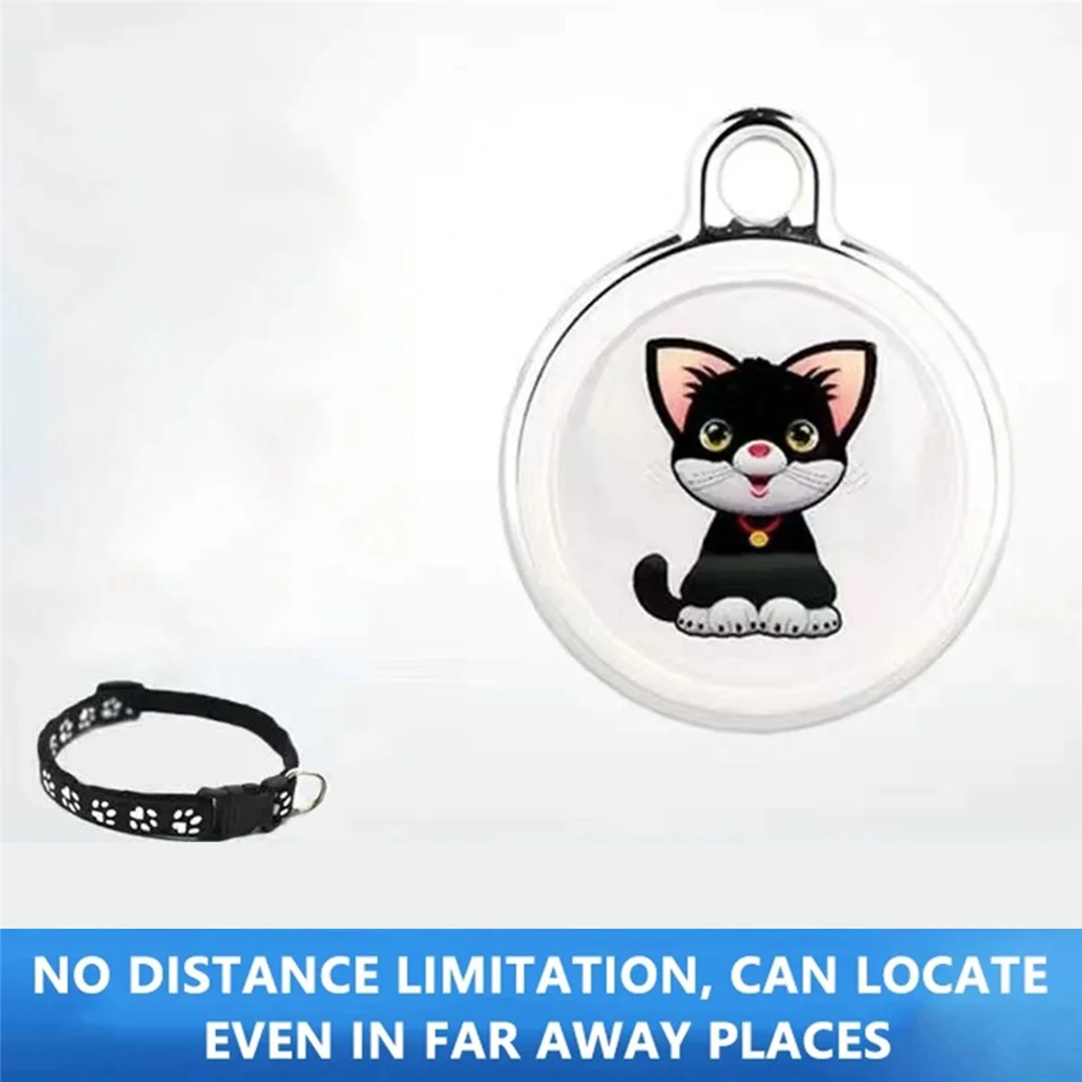 BNVN-3X Pet Anti Lost GPS Tracker Bluetooth Smart Wearable Waterproof Locator Real-Time Tracking Collar Find Device,Cat