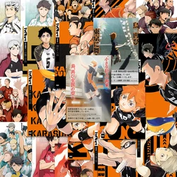 Haikyuu-子供向けの漫画のポスター,ステッカー,スケートボード,冷蔵庫,ラップトップ,電話,車,クールな装飾,おもちゃ,10/30/63個