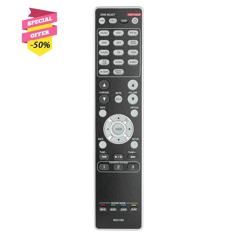 

RC017SR Remote Control For Marantz AV Home Theater Receiver SR6007 NR1603 SR5007 Replacement Controller