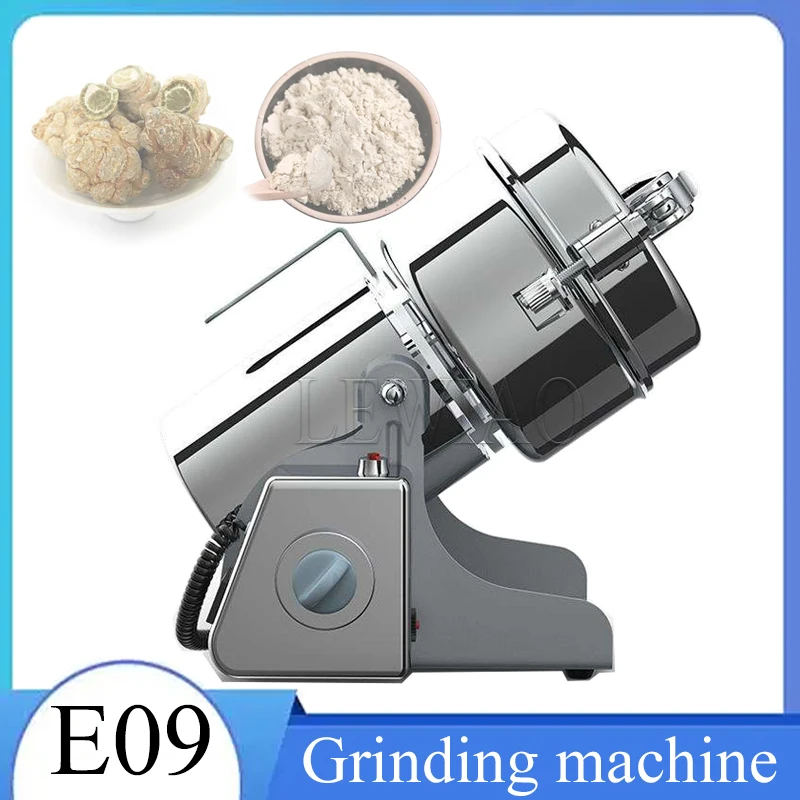 

Electric Grain Mill Grinder Stainless Steel Pulverizer Powder Machine for Dry Herbs Grains Spices Cereals Coffee Corn