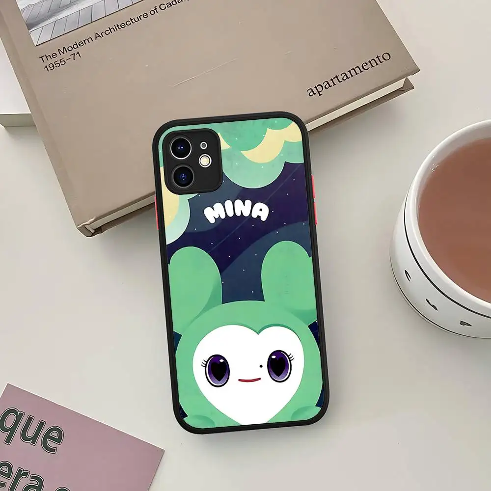 kpop T-Twices For iPhone 11 12 13 14 15 16 Pro Max Plus Matte Translucent Phone Cover - view 4