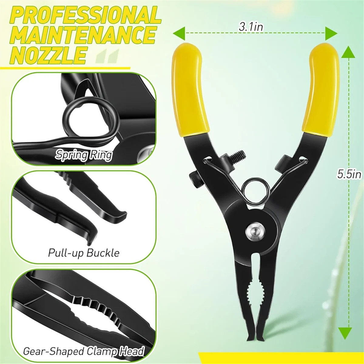 A83Z  Head Pull-Up Tool for PTC1 -Up Sprinkler Head Puller & Repair Tool for Irrigation Maintenance Yellow