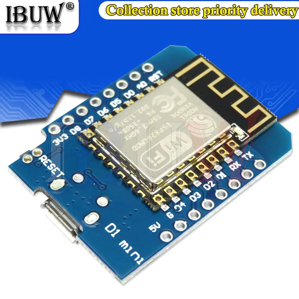D1 Mini ESP8266 ESP-12F ESP12 Module WiFi Development Board Micro USB 3.3V Based On ESP-8266EX 11 Digital Pin For Arduino