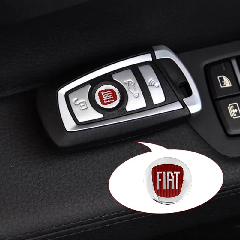 Autoaufkleber FIAT Dedicated Key Shell Emblem Paster für FIAT 500 Ducato Panda Grande Punto Tipo Abarth Pulse Strada Zubehör