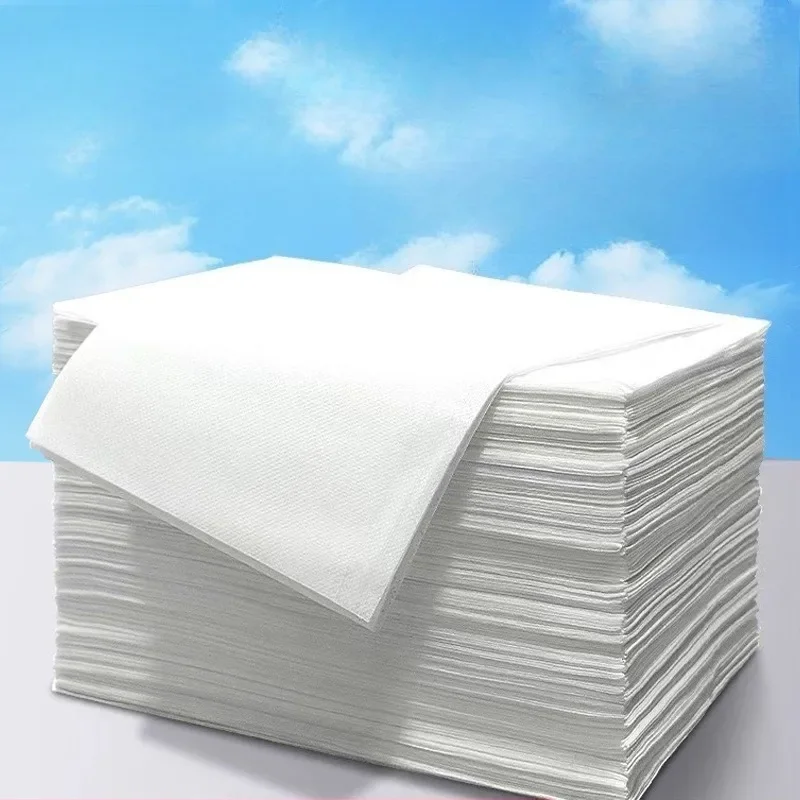 

New Disposable Sheets Thickened Waterproof and Oilproof Breathable Massage Sheet Portable Folding Blue Sheet Travel Sheet 100PCS