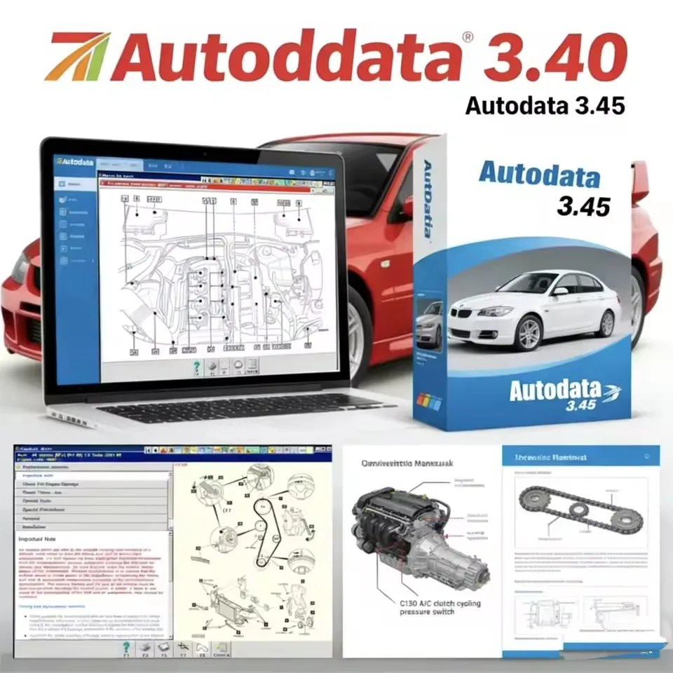 

2026 Hot-Selling Auto Data 3.45 Multilingual Car Repair Software, Includes Installation Video and Vehicle Wiring Diagrams, Car