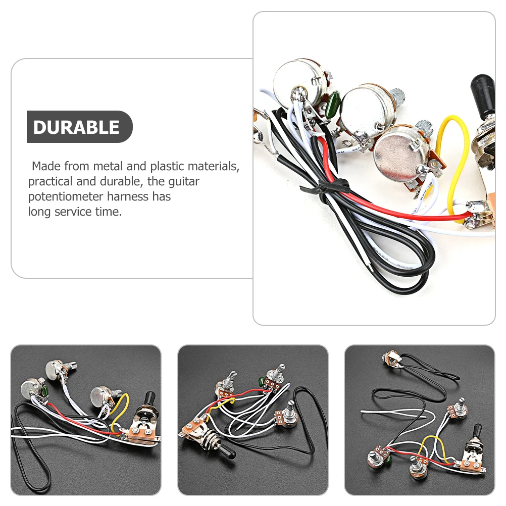 

Head Shake Switch Electric Guitar Wiring Harness Pickup Metal Potentiometer Control