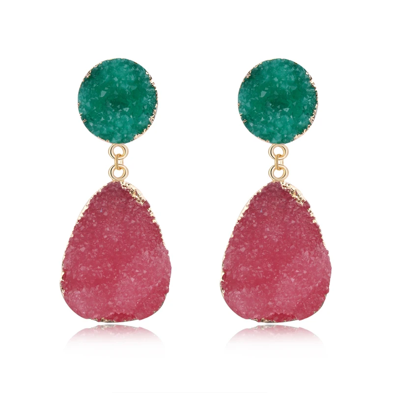 1Pair Bohemia Resin… - image