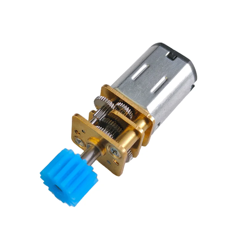 GA12-N20 DC Geared Motor 3V 6V 12V - Micro Small Motor High Torque Low Speed with 15T Plastic Gear for Smart Trolley/Robot