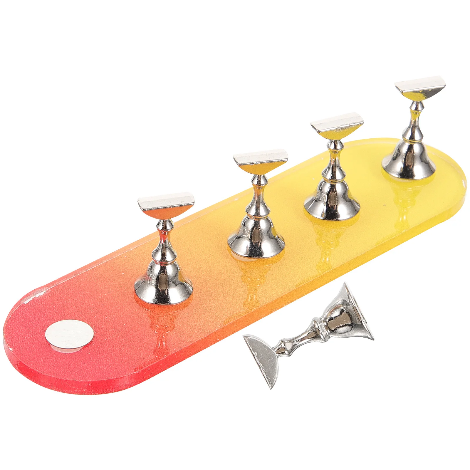 1セットのネイルアート練習ホルダー、マニキュアテクニックのためのトレーニングラック、簡単にアクセスできる場所、サロンや学校に最適