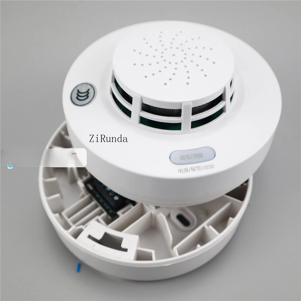 *Kabelgebundener Rauchmelder, Rauchbasis, fotoelektrischer unabhängiger 12-V-Detektor